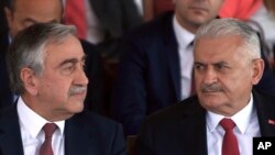 Kıbrıs Türk Cumhuriyeti Cumhurbaşkanı Mustafa Akıncı ve Başbakan Binali Yıldırım